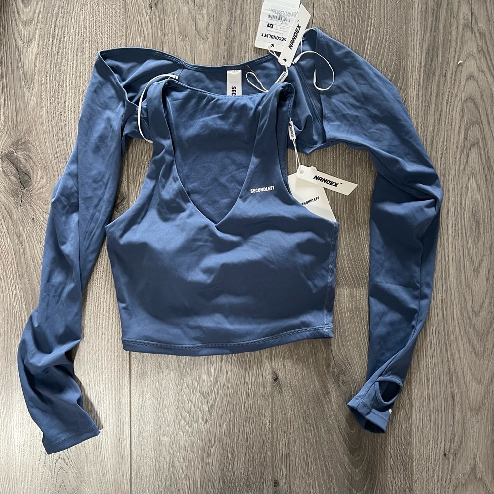 SECONDLEFT Nue Tank & Shrug Nandex Blue Size XS